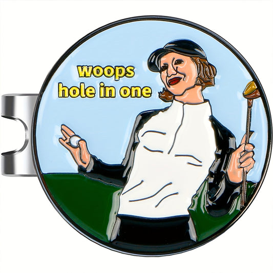 1pc Golf Ball Marker Metal Ball Mark Golf Hat Clip Golf Accessories