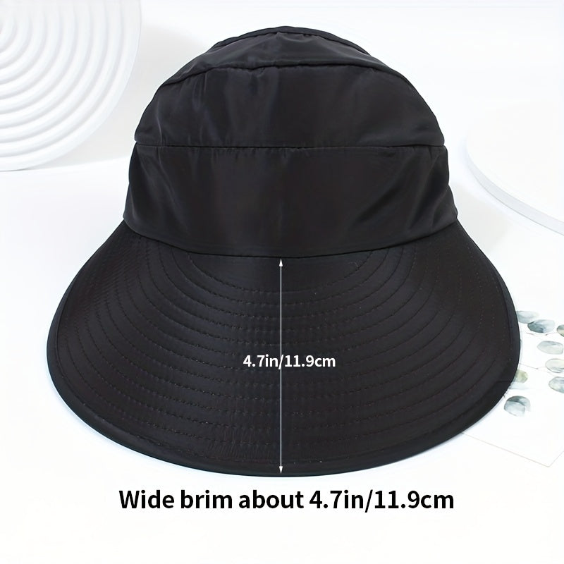 Wide Brim Sun Protection Visor Sun Hat Anti UV Lightweight Breathable Beach Hat