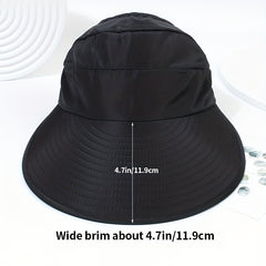 Wide Brim Sun Protection Visor Sun Hat Anti UV Lightweight Breathable Beach Hat