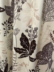 Leaf Print Half Sleeve Round Neck Dress