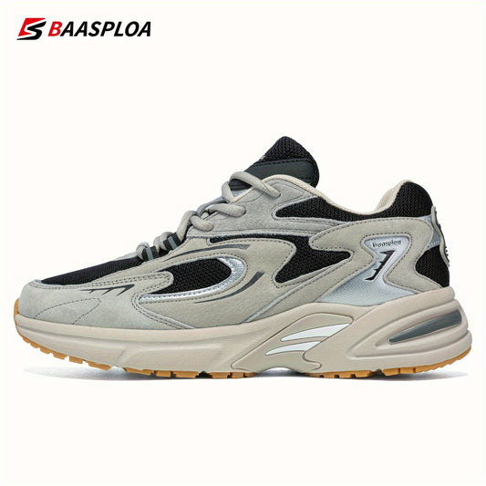 Baasploa Men's Vintage Chunky Shoes Non Slip Sneakers For Outdoor Activities