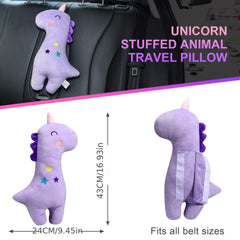 Unicorn Car Seat Belt Pillow for Comfort & Safety