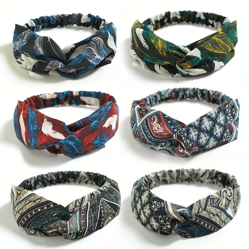 Vintage Makeup Headband Hair Band Elastic Soft Stretchy Wrap Hair Accessories