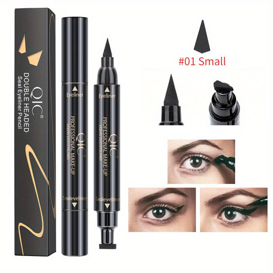 2 In 1 Eyeliners Seal Pen Fast Drying Smudge Proof Waterproof Eyeliner Stamp