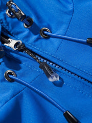 Men's Waterproof Hooded Jacket with Zipper Pocket