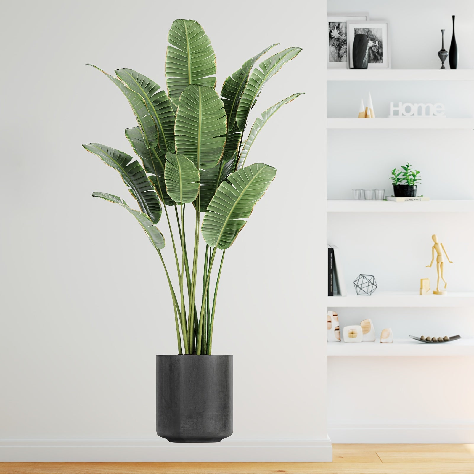 Tropical Green Plant Wall Decals - Removable Bonsai Decals