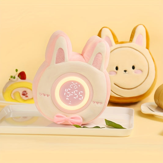 Cake Rabbit Plush Alarm Clock Sleep Lamp