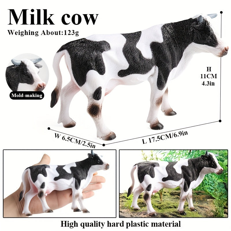 Realistic Farm Animal Figurines Set PVC Playset Youngsters Learning Toy Set