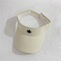 Sunscreen Sunshade Visor Hat with Maple Pattern for Men
