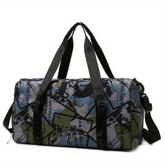 Large Capacity Dry/Wet Bag w/ Shoe Compartment for Travel Fitness