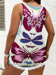  Butterfly Print Tank Top for Women