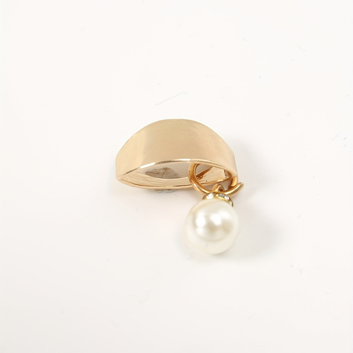 Pearl Pendant Scarf Ring Pin Clip Shawl Fixed Buckle