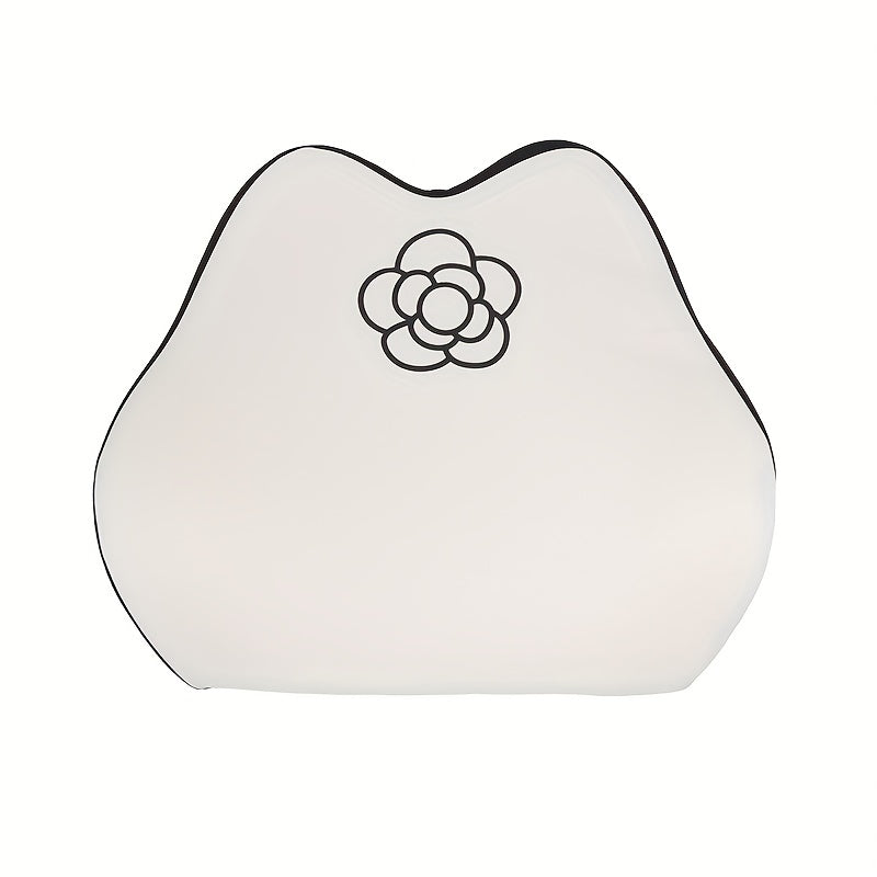 Camellia Car Neck Pillow Memory Foam Waist Cushion for Comfortable Sitting