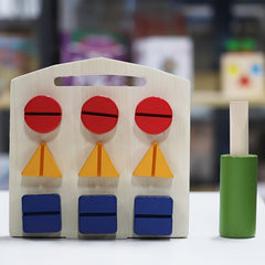 Children's Wooden Toy Nut Combination Puzzle