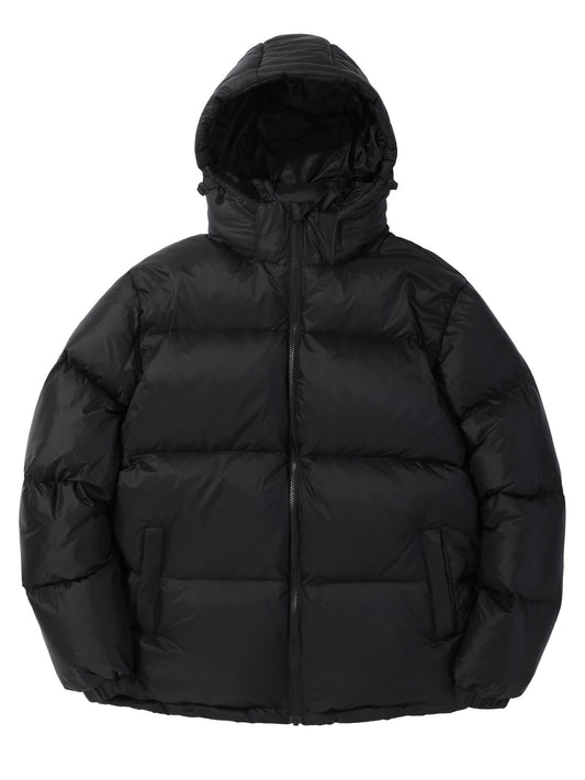 Men's Duck Down Jacket Windproof Hooded Puffer Coat