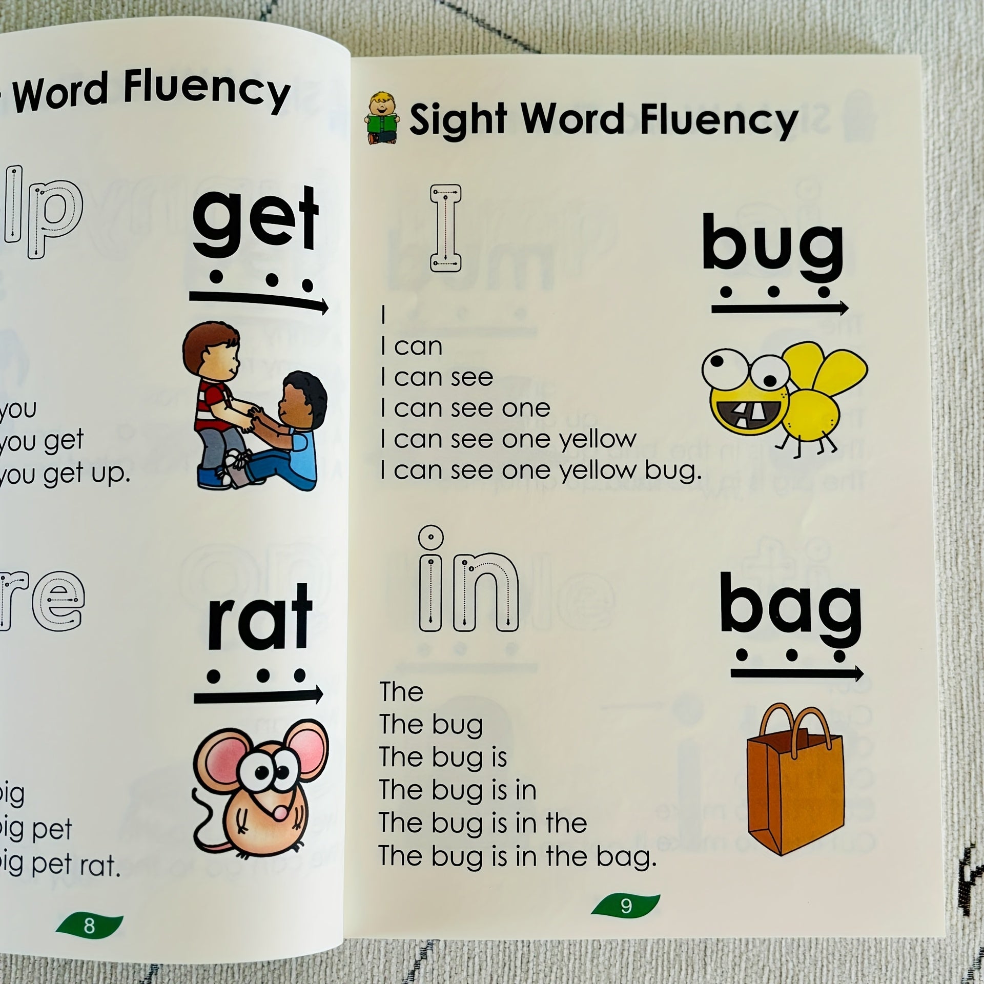 Sight Word Fluency Learning Book for English Skills and Study Aids