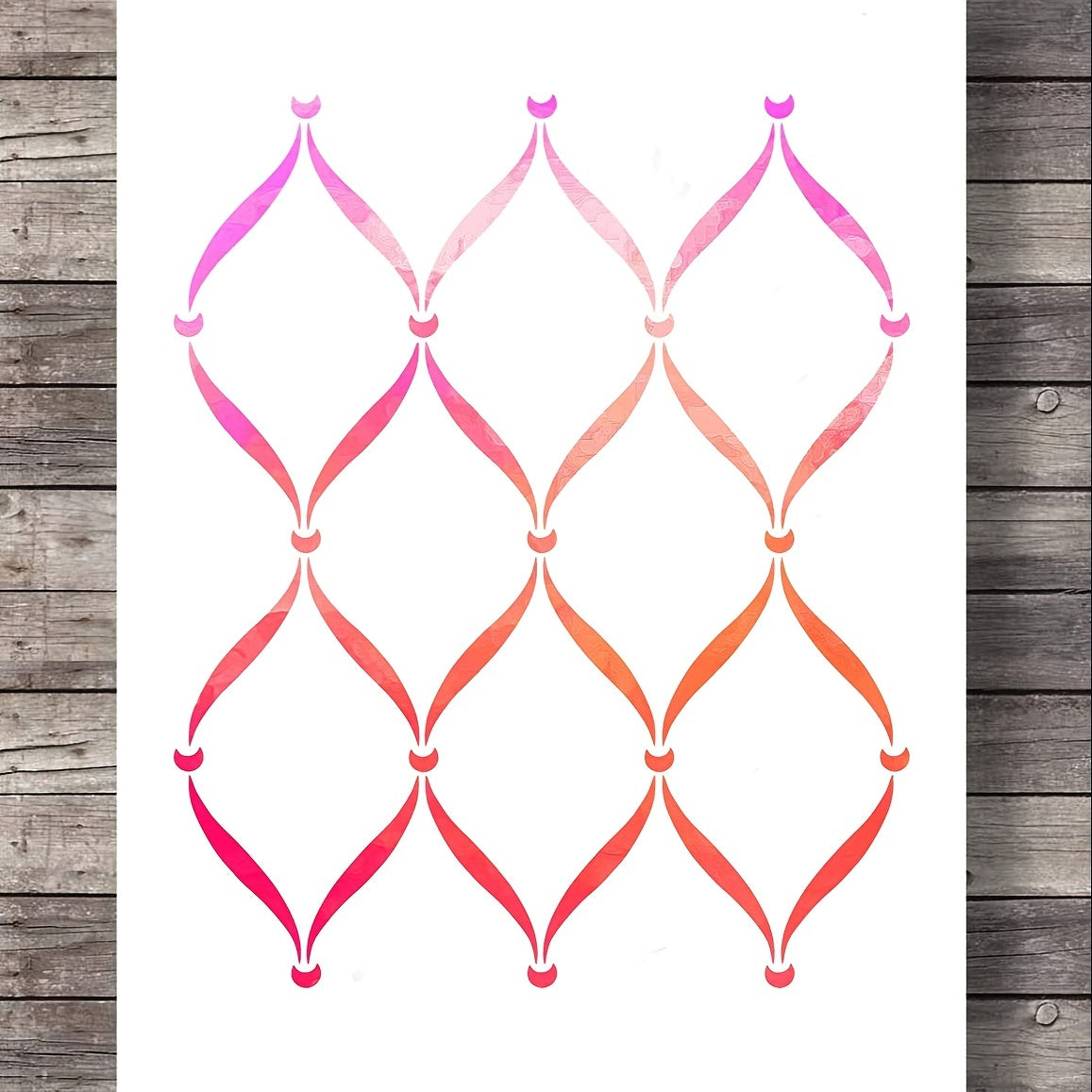 Reusable Trellis Wall Stencil 30x35cm - Wall, Furniture, Floor, Fabric