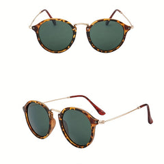 Round Sunglasses For Women Men Retro Mirror Lens Glasses UV400