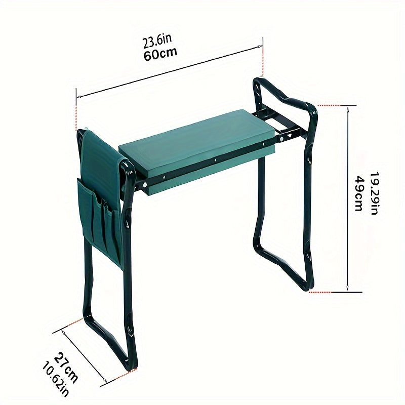 Folding Garden Kneeling Stool with Fabric Bag Multifunctional Tool
