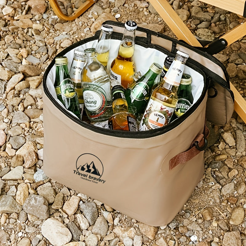 20L Waterproof Insulation Box w/ Ice Pack-Portable Food Preservation Bag