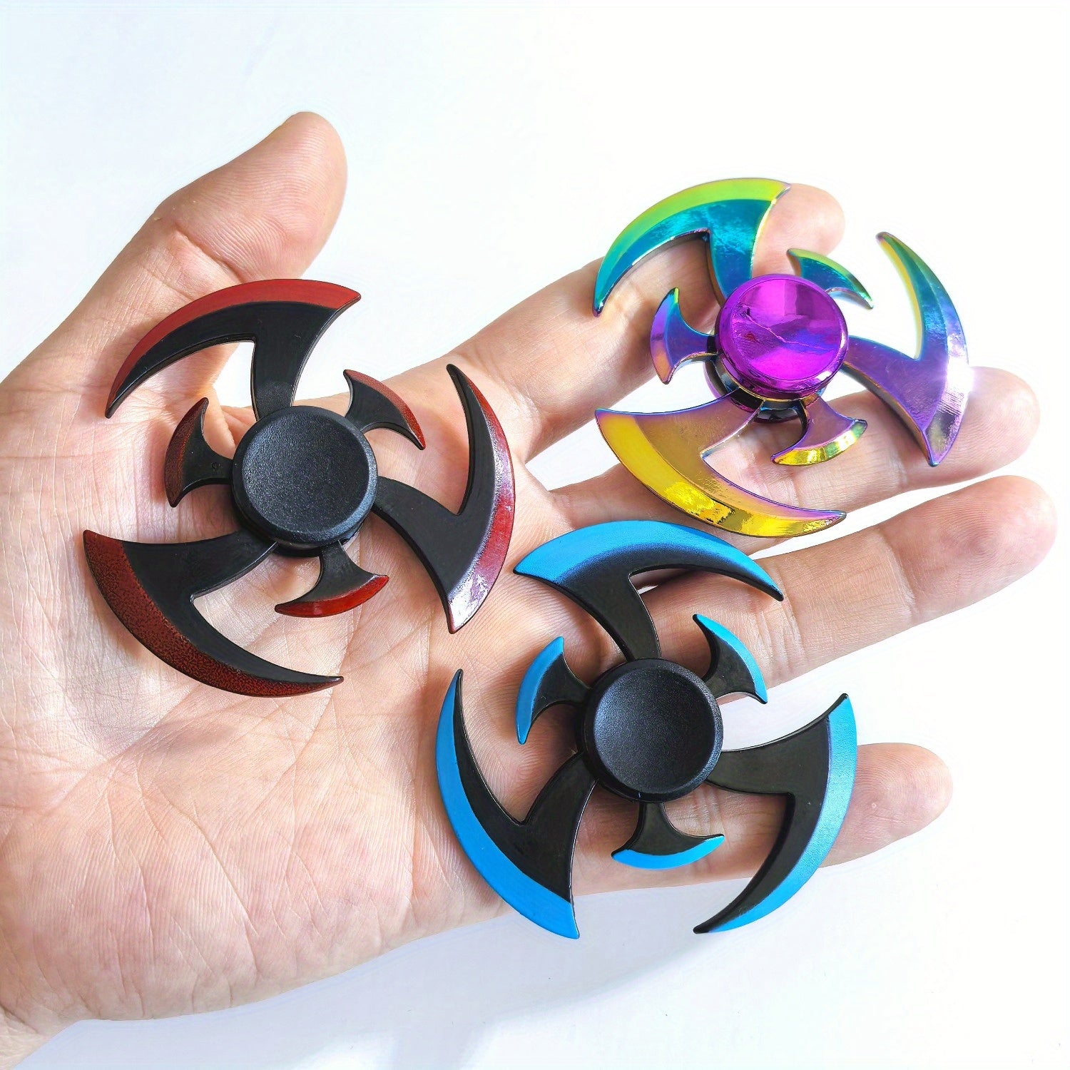Colorful Fidget Spinner Hand Crank Toy