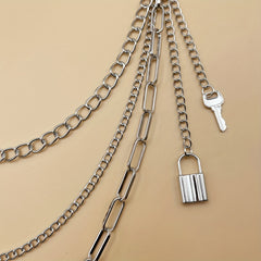 Hip Hop Metal Waist Chain Jeans Pants Chain Bag Chain