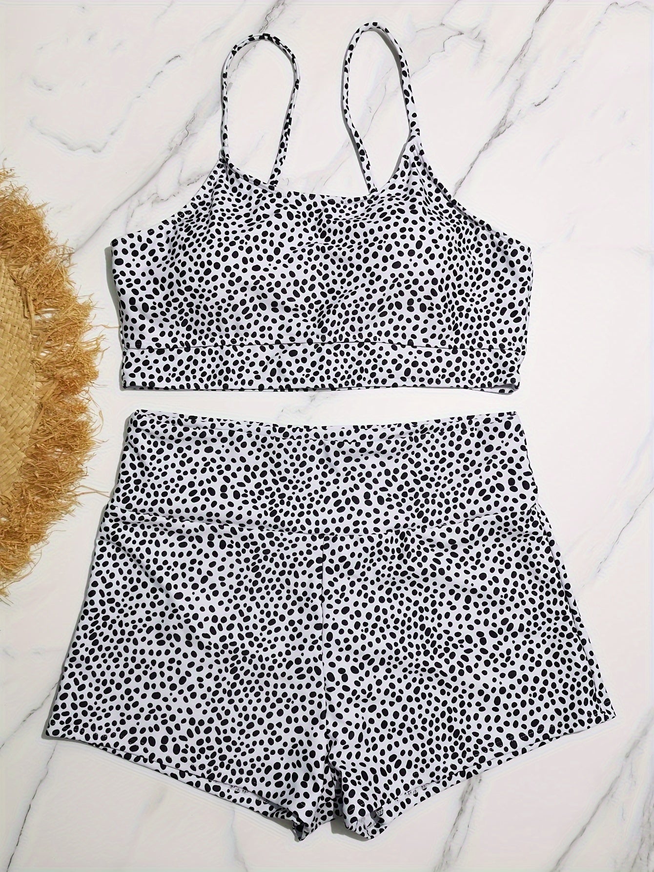  Polka Dot Bikini Set Women's Sexy Bra & Shorts Swimsuit