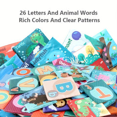 26 Letters Cloth Book Set with Carrying Bag for Early Education