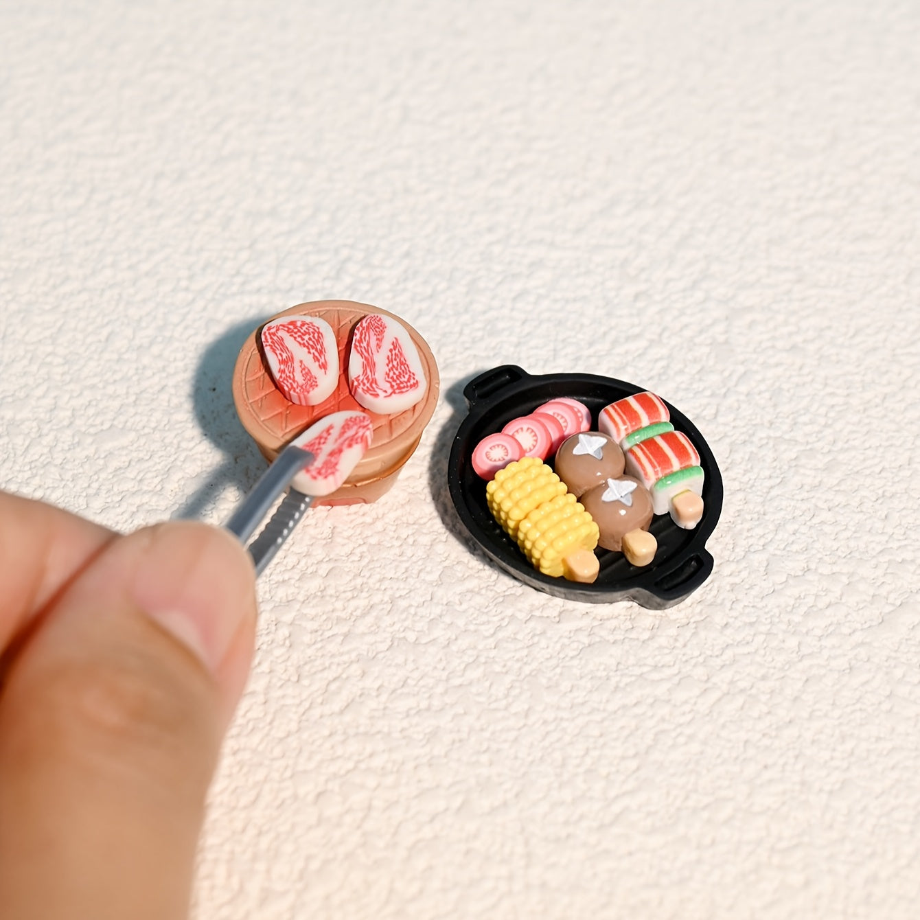 Dollhouse Mini BBQ Set for Toy House Decor