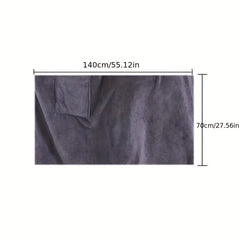 Men's Wearable Bath Towel Microfiber Elastic Band Soft Absorbent Shower Skirt