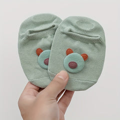 Boys Non slip Floor Socks Bear Letter Pattern Boat Socks