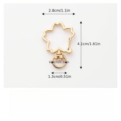 Pentagram Key Chain Alloy Keychain Pendant Jewelry