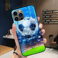 Football Print Drop Proof Full Body Protective Phone Case For IPhone