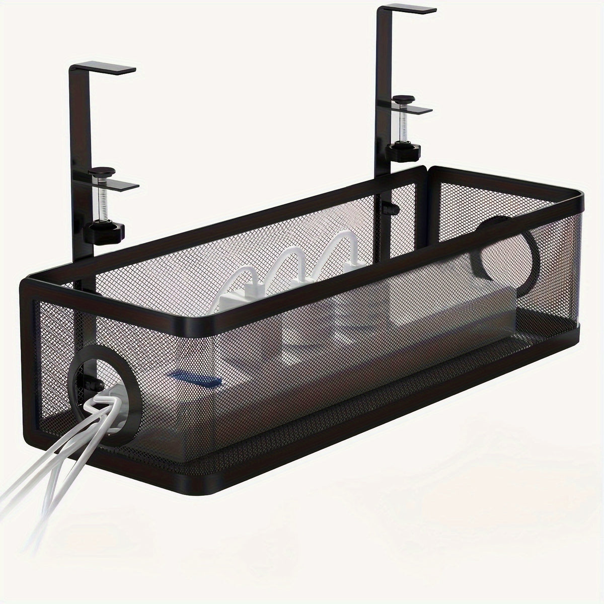 Under Desk Cable Management Tray With Clamp for Office Home