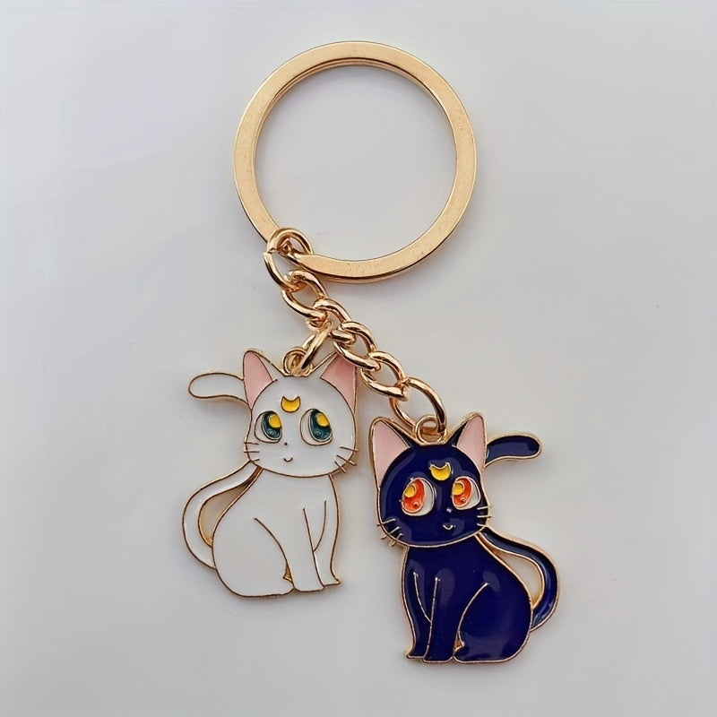 Moon Cat Keychain