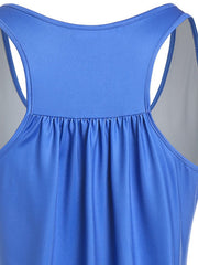 Skull & Heart Print Ruched Tank Top Plus Size