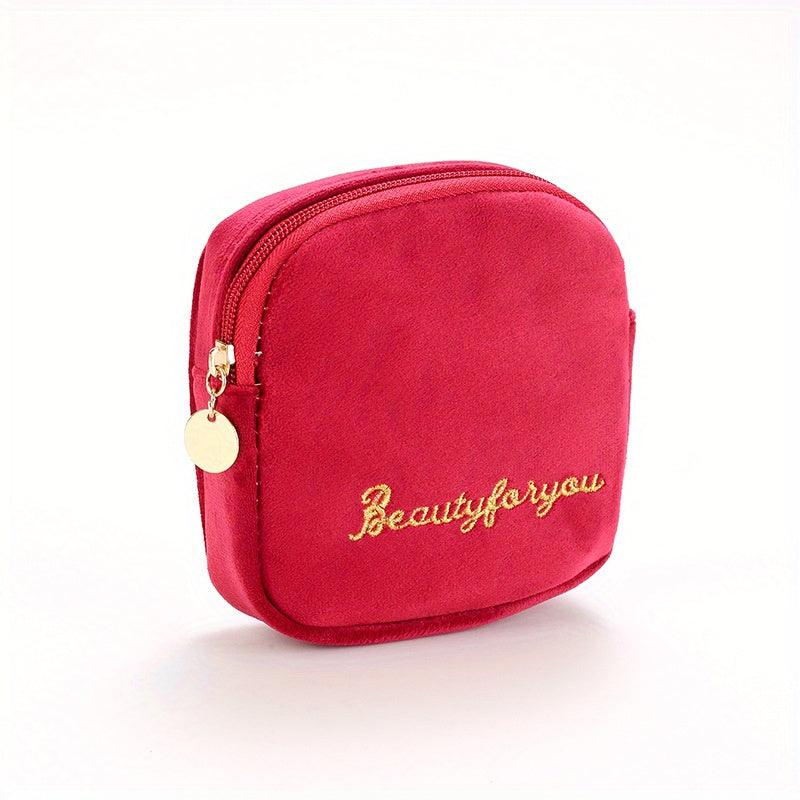 Embroidered Napkin Storage Bag Makeup Pouch Organizer