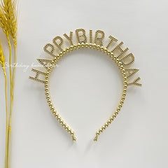 Alphabet Beaded Headband for Kids' Birthday Parties