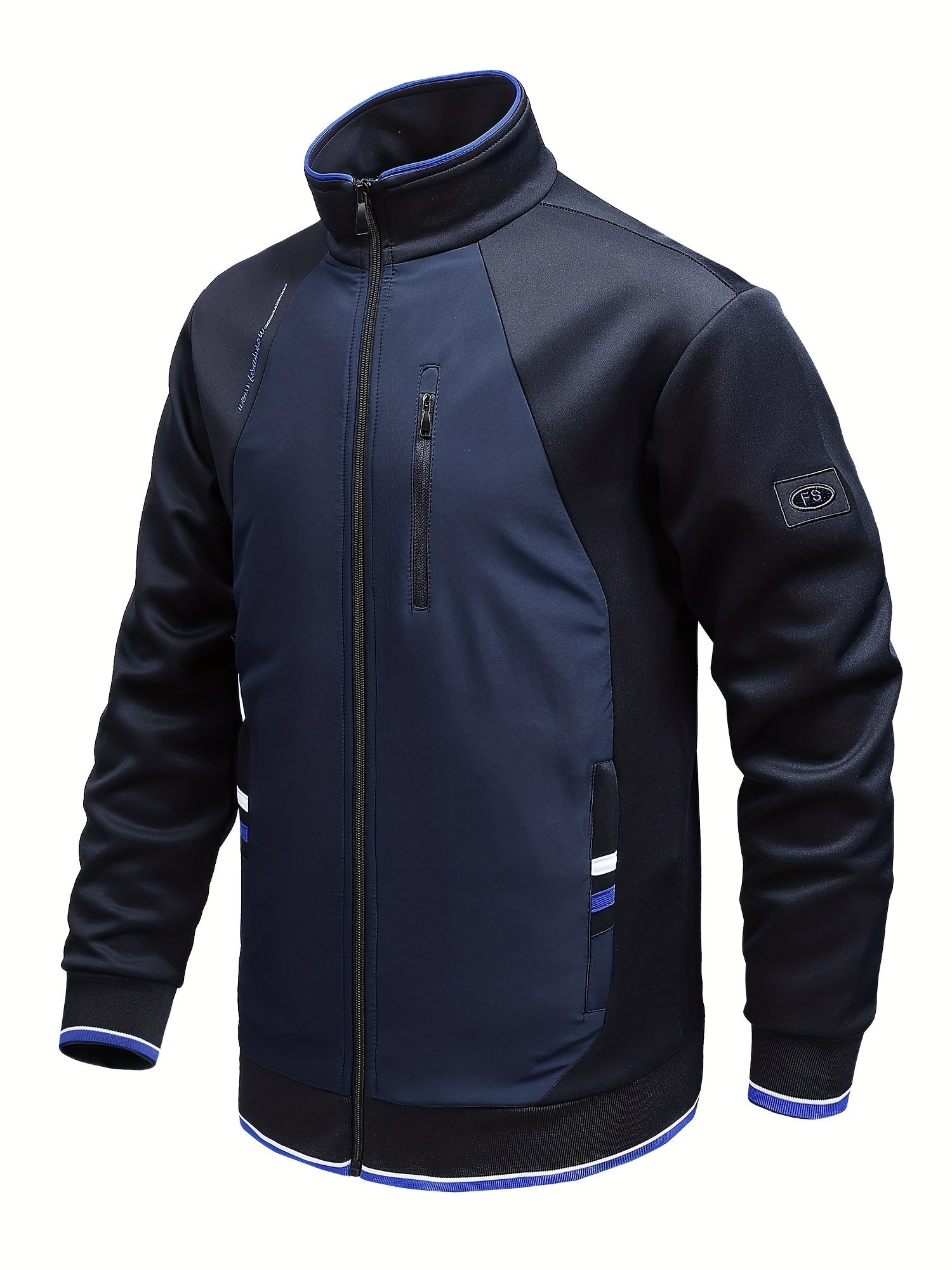 Men's Zip Jacket & Stretch Pants Set for Outdoors & Comfort