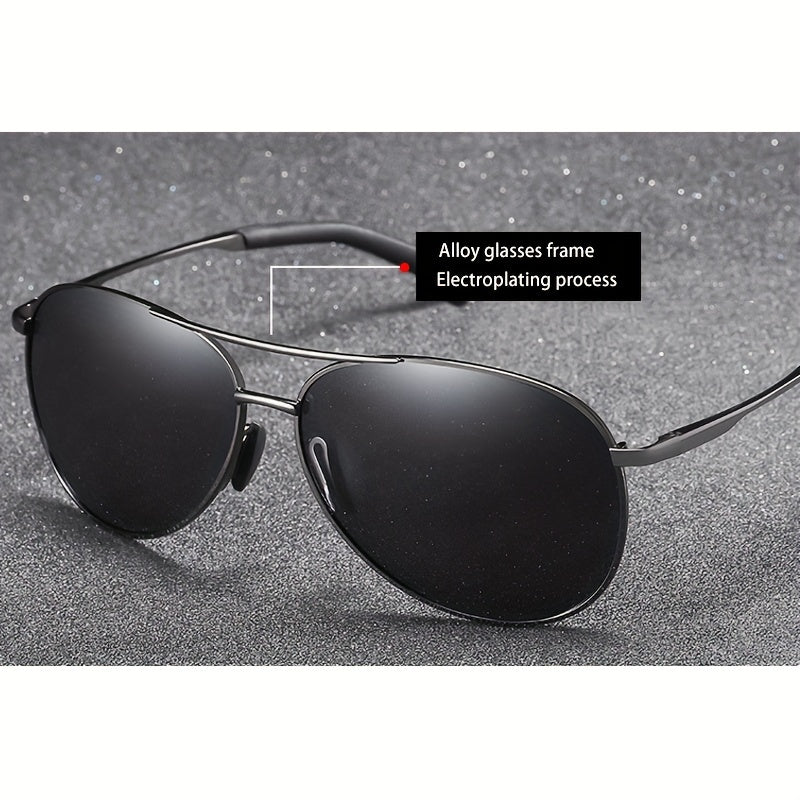 Men's Polarized Sunglasses Vintage Glasses UV Protection