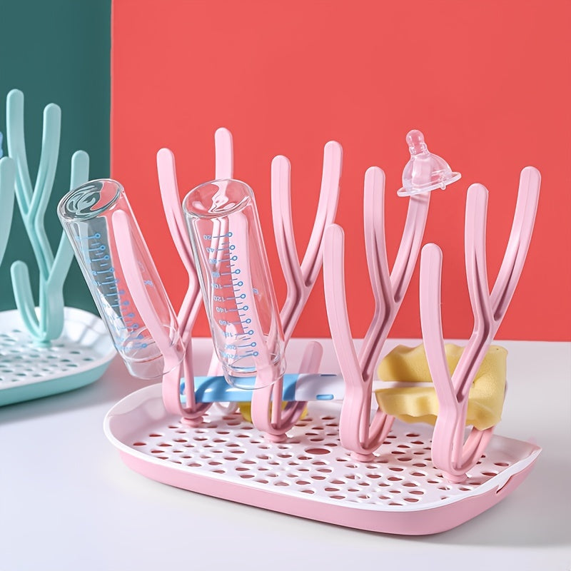 Baby Bottle Drain Rack - Drying & Storage All in One