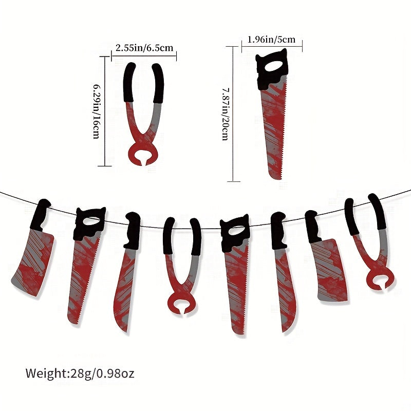 Halloween Haunted House Horror Blood Pull The Flag Hanging Ornaments