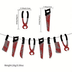 Halloween Haunted House Horror Blood Pull The Flag Hanging Ornaments