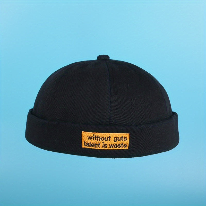 Cotton Vintage Ruffle Beanie Brimless Spring Summer Men Women
