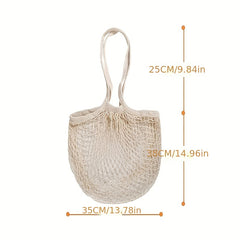 Large Capacity Beach Bag Net Hollow Out Hobo Lightweight Storage Bag