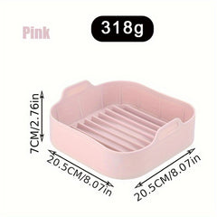 Air Fryer Silicone Pot Replacement For Paper Liners - Square Silicone Pad