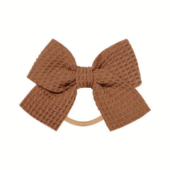 15pcs Random Bow Hair Tie Hair Bands Ponytail Holders for Baby Girls