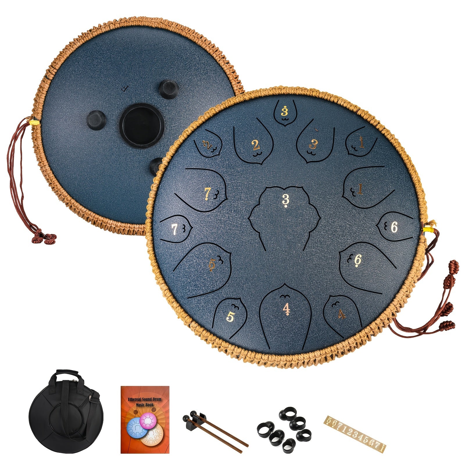 13 Steel Tongue Drum F Key Hanplate Percussion Instrument