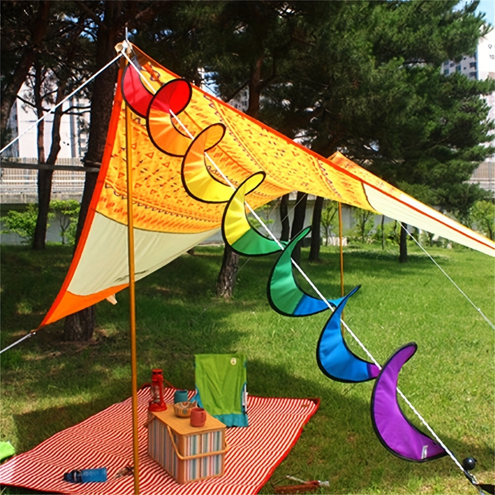 Colorful Hanging Rainbow Wind Strip for Camping Tent