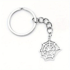 Spider Keychain Gothic Metal Key Ring Bag Charm Halloween Gift